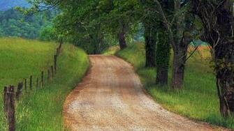 Wallpaper Country Road Through Cades Cove Tennessee X