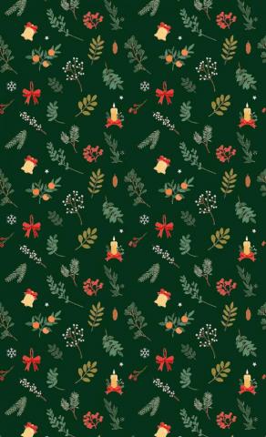 Dark Green Christmas Wallpaper Cute Winter Aesthetic