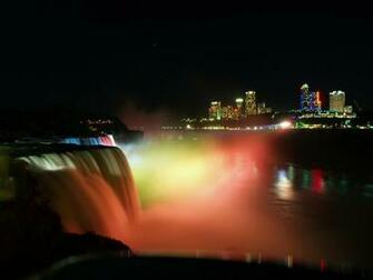 Wallpaper Niagara Falls At Night