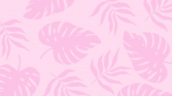 Summer Plants Pink Aesthetic Wallpaper