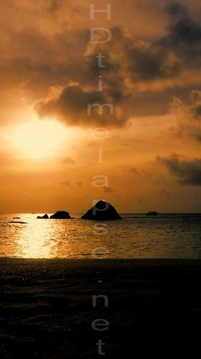 Ultra HD 4k Video Time Lapse Stock Footage Red Sky Indian Ocean