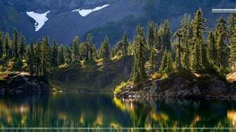 Hayes Lake Mount Baker Wilderness Washington Wallpaper