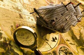 Nautical Map Desktop Wallpaper