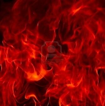 Fire Red And Black Wallpaper Flames