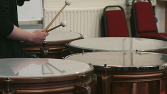 Person Around Four Timpani Drums Stock Video Footage Storyblocks