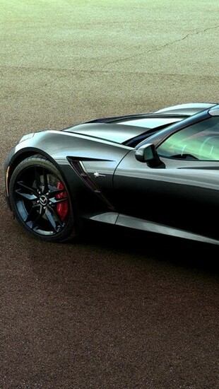 Corvette Z51 Black Wallpaper iPhone