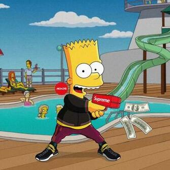 Supreme Bart Simpson Wallpaper Top