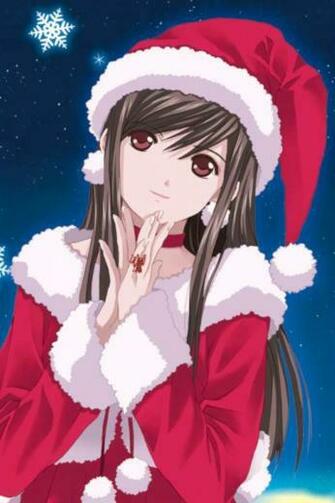 Christmas Anime Wallpaper iPhone Merry