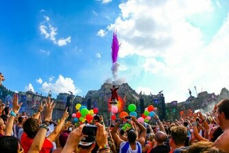 Tomorrowland Laser Show HD Wallpaper