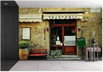 Wall26 Italian Restaurant Removable Wall Mural Self Adhesive