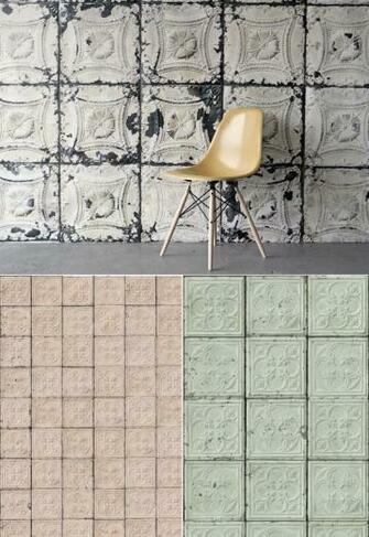 Brooklyn Tin Tiles Wallpaper My Stuff
