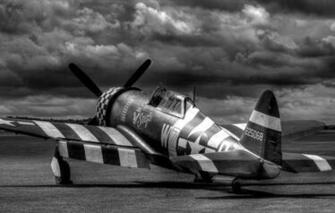 Wallpaper Fighter The Airfield Thunderbolt P47 Image For
