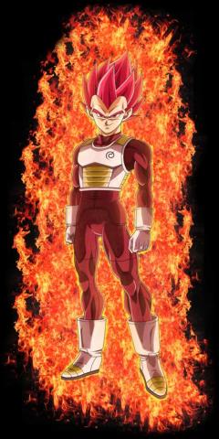 Vegeta God C Aura By Nekoar Db2zqj5 Ssj Red Full