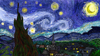 The Starry Night By Vincent Van Gogh 1080p 2k 4k 5k HD Off Wallpaper