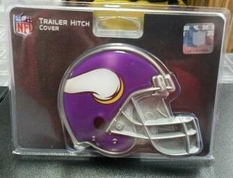 Nfl Minnesota Vikings Metal Helmet Trailer Hitch Cover For
