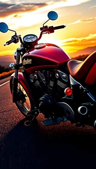 Indian Motorcycle Scout Phone Wallpaper