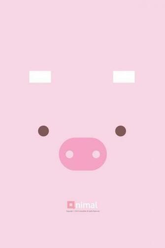 iPhone 4s HD Cute Cartoon Piggy Wallpaper Background