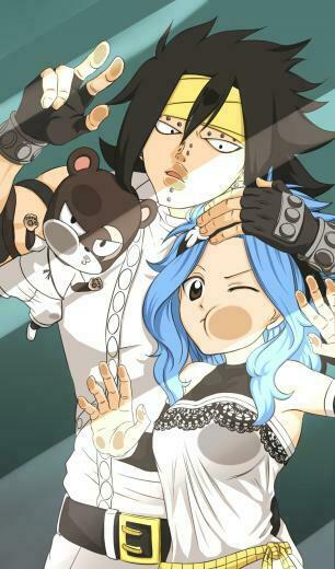 Pantherlily Gajeel Redfox Y Levy Mcgarden Phone Wallpaper