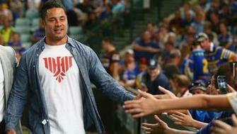 Jarryd Hayne High Fives The Crowd During Round One Nrl Match