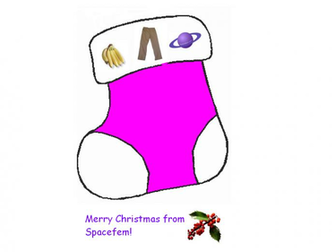 Spacefem Holiday Wallpaper