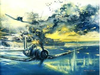 Wallpaper Index Airplane Art Paintings Air Combat Part