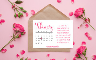 February Love Letter Desktop Calendar Wallpaper