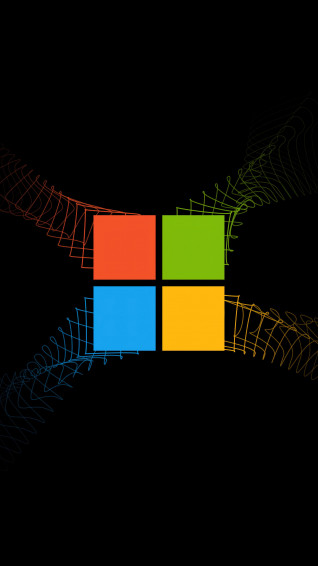 Windows Logo Black Background Wallpaper iPhone Phone 4k 6700e