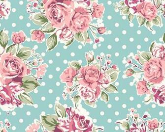 Rose Pattern Background Vector Graphic