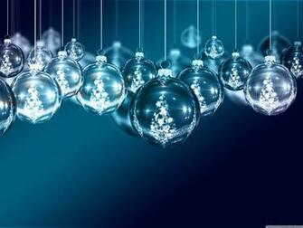 Blue Christmas Ornaments Background 4k HD Desktop Wallpaper For