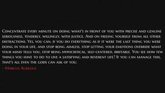 White Text On Black Background Philosophy Marcus Aurelius Stoic