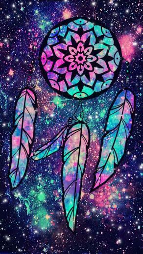 Midnight Dreamcatcher Galaxy Wallpaper Androidwallpaper