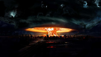 Spectacular Explosion Scene Wallpaper