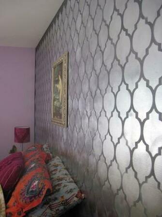 Don T Be A Bore Use Metallic Wall Decor Stencil Stories