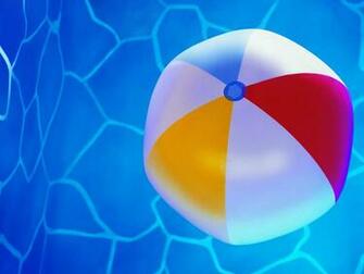 Beach Ball In Pool Wallpaper