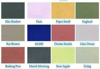 Literary Paint Chips From The Paris Re More Color As