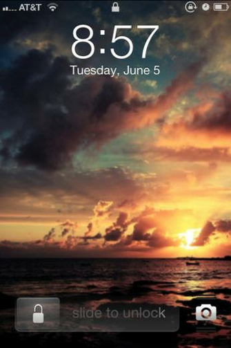iPhone Lock Screen On