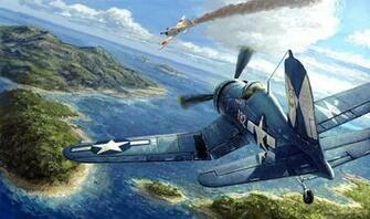 World War Ii Fighter Art Aircraft
