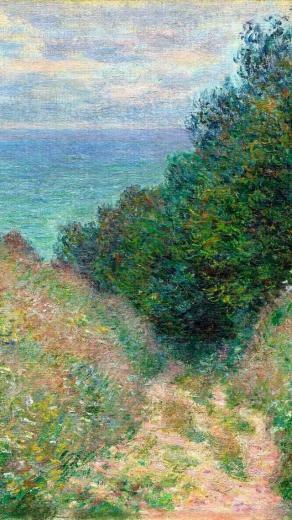 French Traditional Art Claude Monet Trails Impressionism Wallpaper