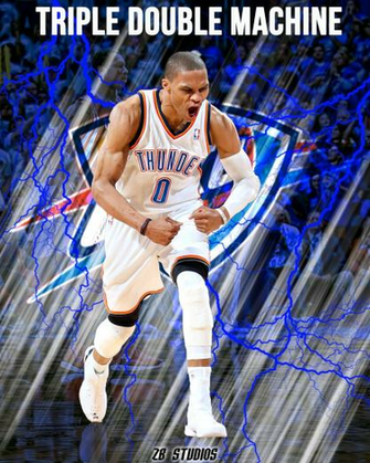Russell Westbrook Triple Double Machine By Realzbstudios
