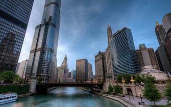 Wabash Avenue Chicago Illinois Widescreen Wallpaper Wide