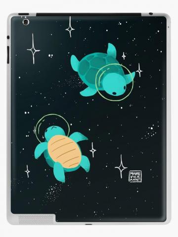 Space Turtles iPad Case Skin By Vierkant