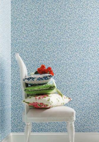 Waverly Cottage Wallpaper Traditional Boston By