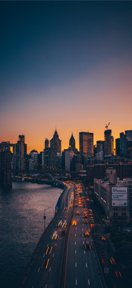 Manhattan Bridge New York United States iPhone X Wallpaper