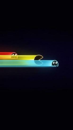 Wallpaper iPhone Plus Pac Man Inches