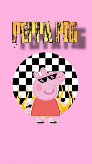 The Edgy Baddie Peppa Pig Wallpaper