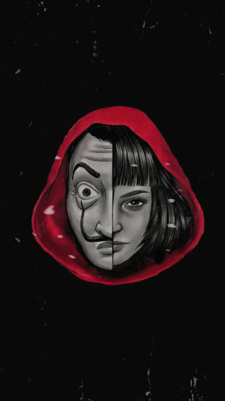 Money Heist Mask Wallpaper