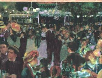 Artistic Monet Inspired Dinner Dance Wallpaper Border