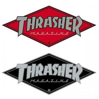 Thrasher Logo Diamond Sticker