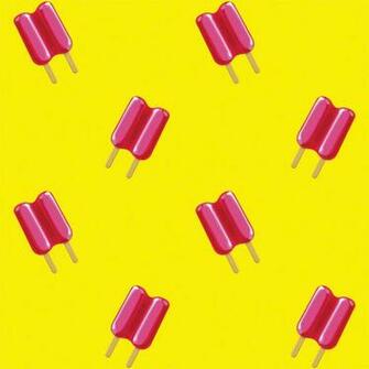 Twin Pops In Pink And Yellow Removable Wallpaper By Wallcandy Arts