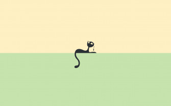 HD Cartoon Cat Background Wallpaper